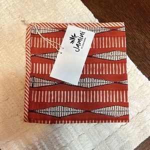 Terracotta Jamini boho cushion cover - pillow case - block printed in India